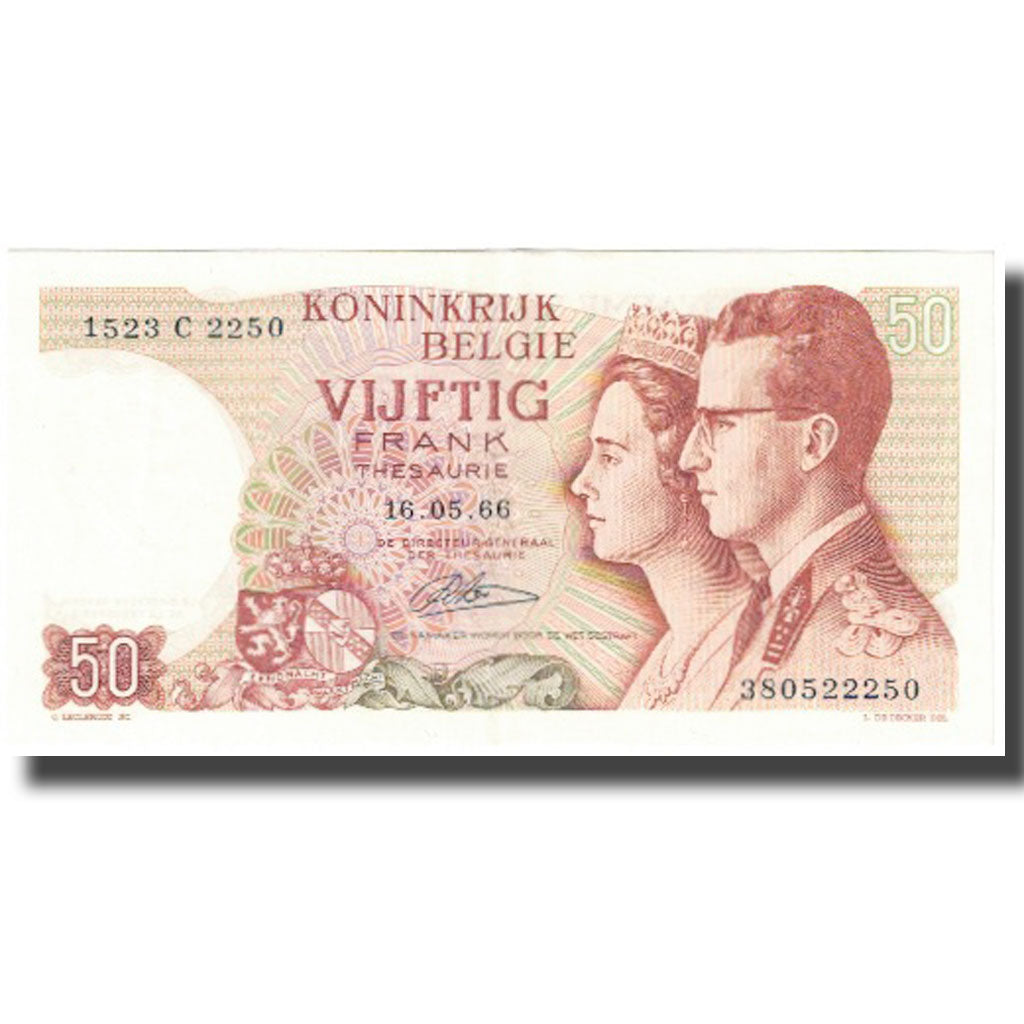 Banknote, Belgium, 50 Francs, 1966, 1966-05-16, KM:139, UNC(65-70)