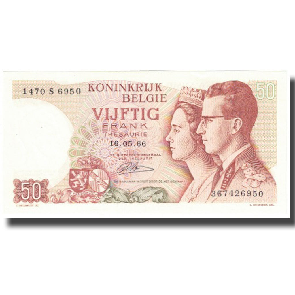 Banknote, Belgium, 50 Francs, 1966, 1966-05-16, KM:139, UNC(65-70)