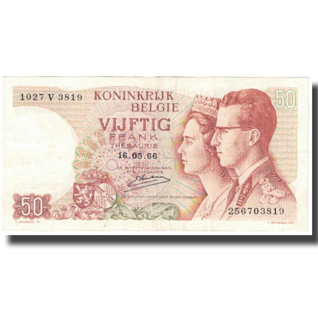 Banknote, Belgium, 50 Francs, 1966, 1966-05-16, KM:139, UNC(65-70)