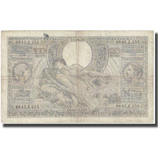 Banknote, Belgium, 100 Francs-20 Belgas, Undated (1938), KM:107, VG(8-10)