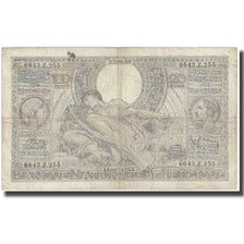 Banknote, Belgium, 100 Francs-20 Belgas, Undated (1938), KM:107, VG(8-10)
