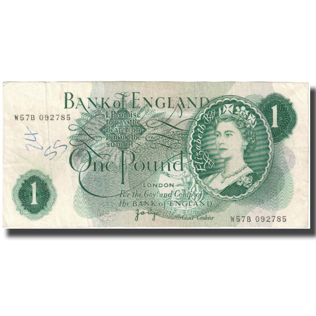 Geldschein, Großbritannien, 1 Pound, Undated (1971), KM:374g, S