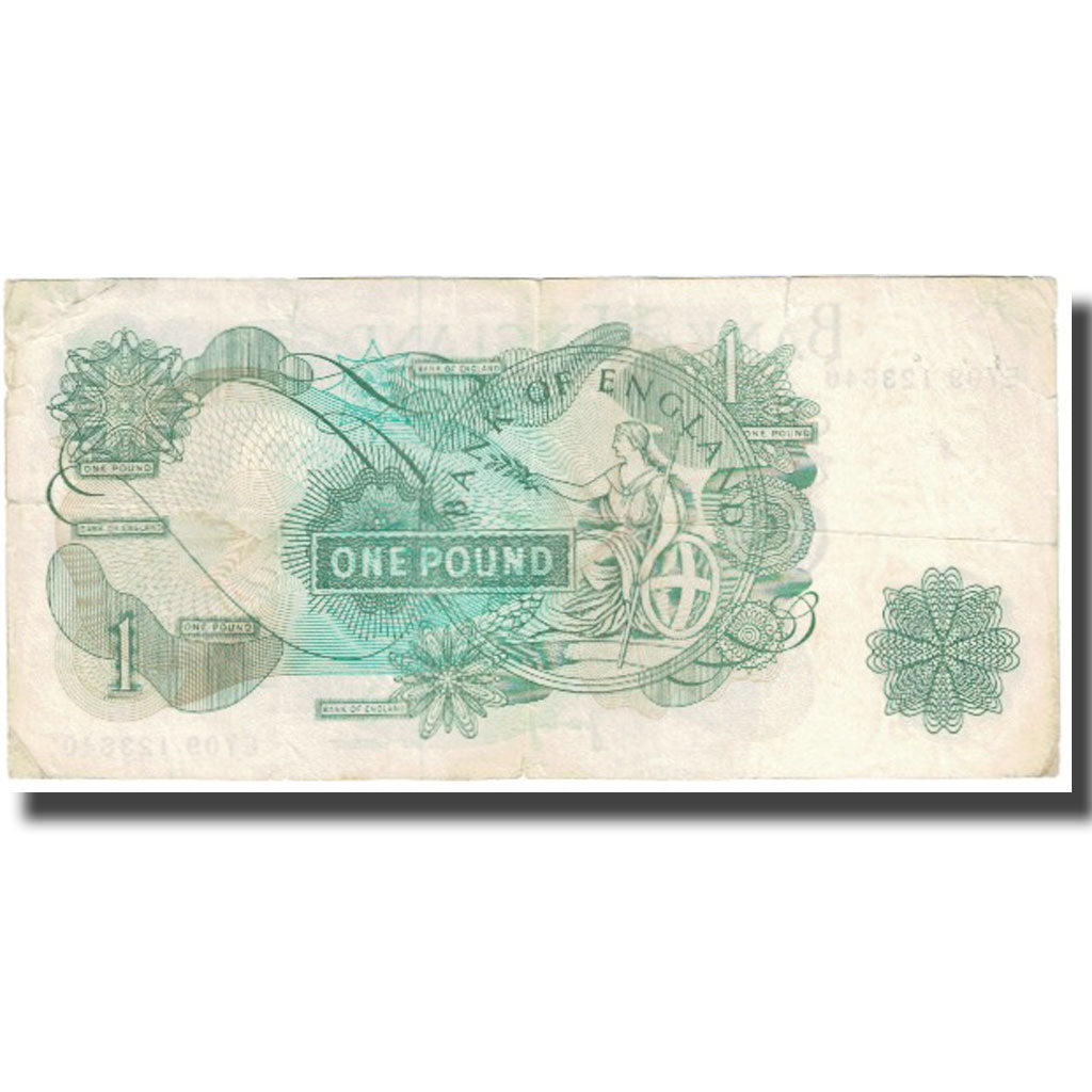 Banknote, Great Britain, 1 Pound, Undated (1971), KM:374g, VF(20-25)
