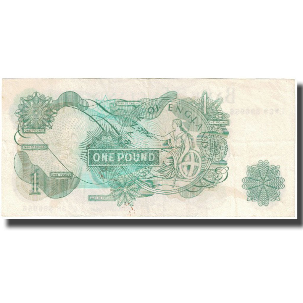 Banconote, Gran Bretagna, 1 Pound, Undated (1971), KM:374g, BB