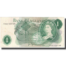 Nota, Grã-Bretanha, 1 Pound, Undated (1971), KM:374g, EF(40-45)