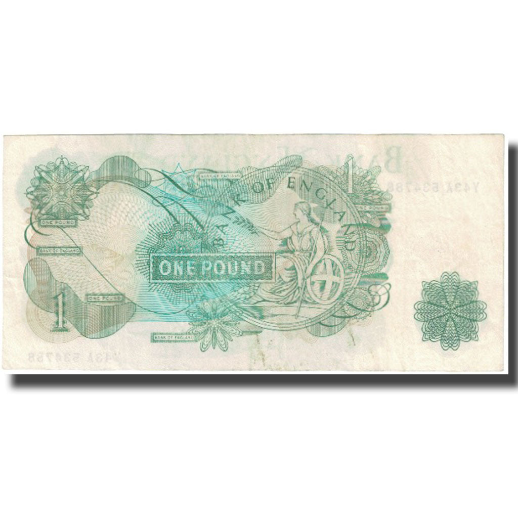 Banconote, Gran Bretagna, 1 Pound, Undated (1971), KM:374g, BB