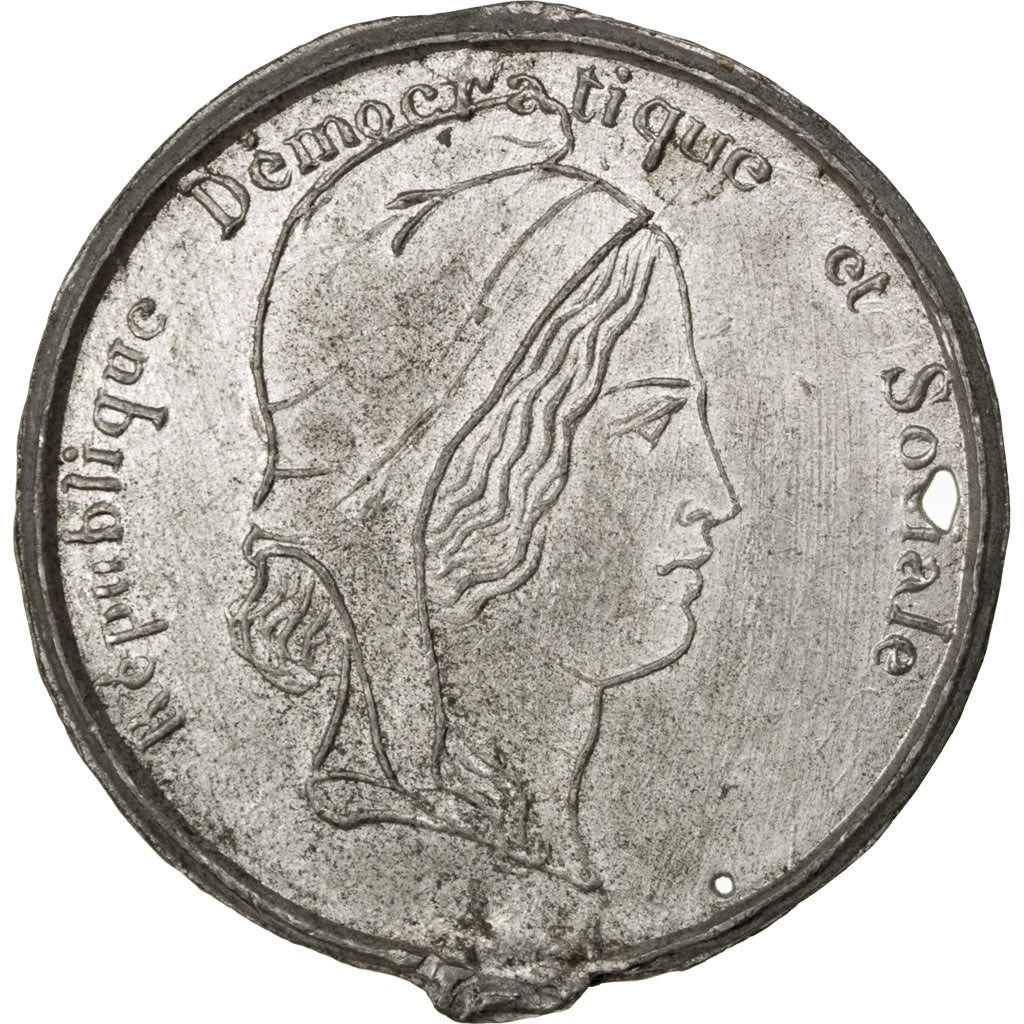 France, Medal, French Second Republic, Politics, Society, War, 1848, TTB+, Tin