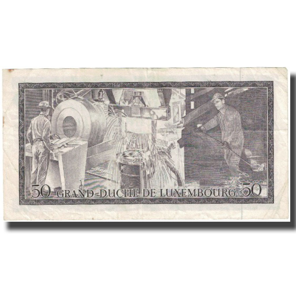 Banknote, Luxembourg, 50 Francs, 1972, 1967-03-20, KM:55b, VF(20-25)