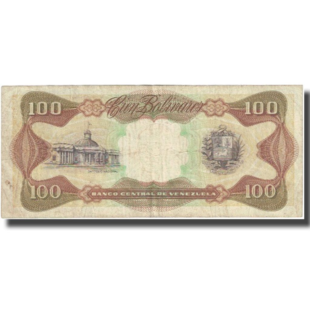 Billet, Venezuela, 100 Bolivares, 1992, 1992-12-08, KM:66e, TB