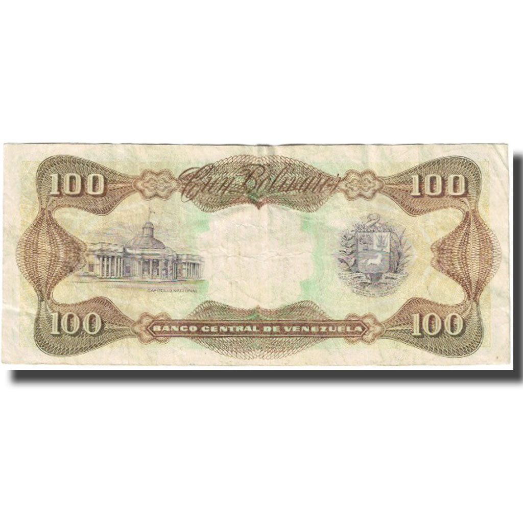 Billete, 100 Bolivares, 1998, Venezuela, 1998-02-05, KM:66f, BC