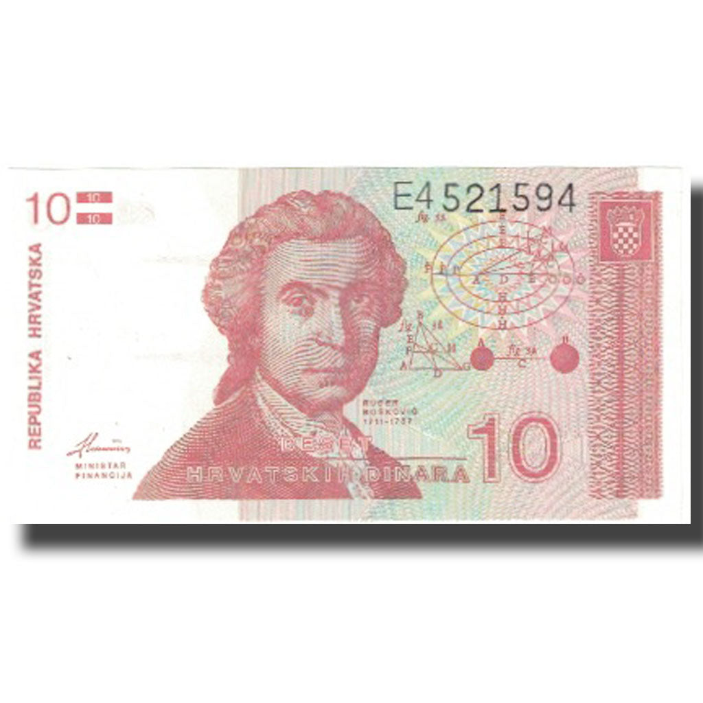 Billet, Croatie, 10 Dinara, Undated (1991), 1991-10-08, KM:18a, NEUF
