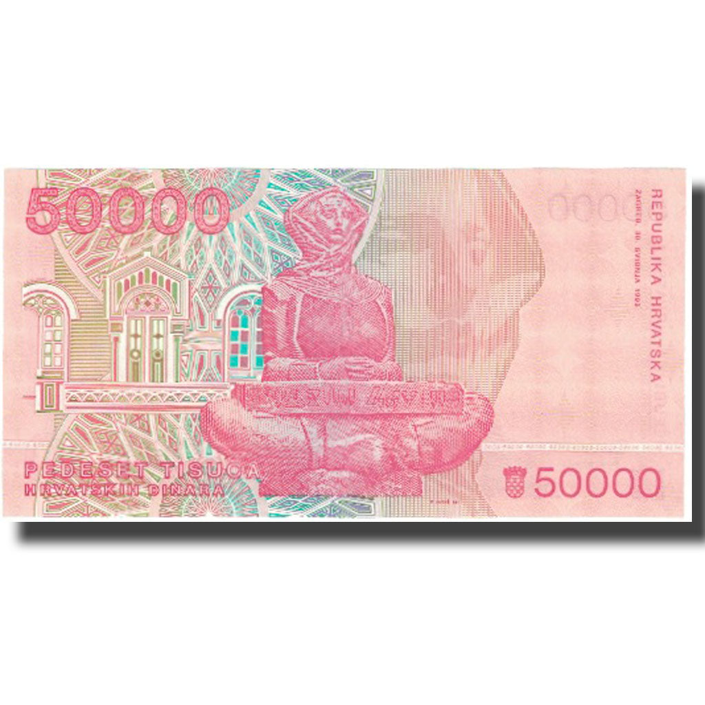 Billet, Croatie, 50,000 Dinara, Undated (1993), 1993-05-30, KM:26a, NEUF