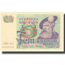 Banconote, Svezia, 5 Kronor, 1965, KM:51a, FDS