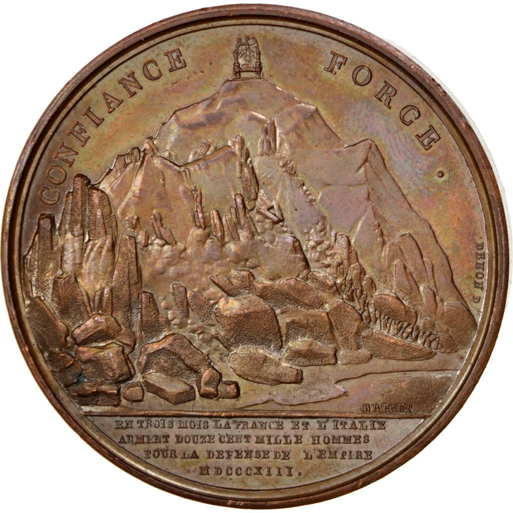 FRANCE, Politics, Society, War, First French Empire, Medal, 1813, AU(55-58),...