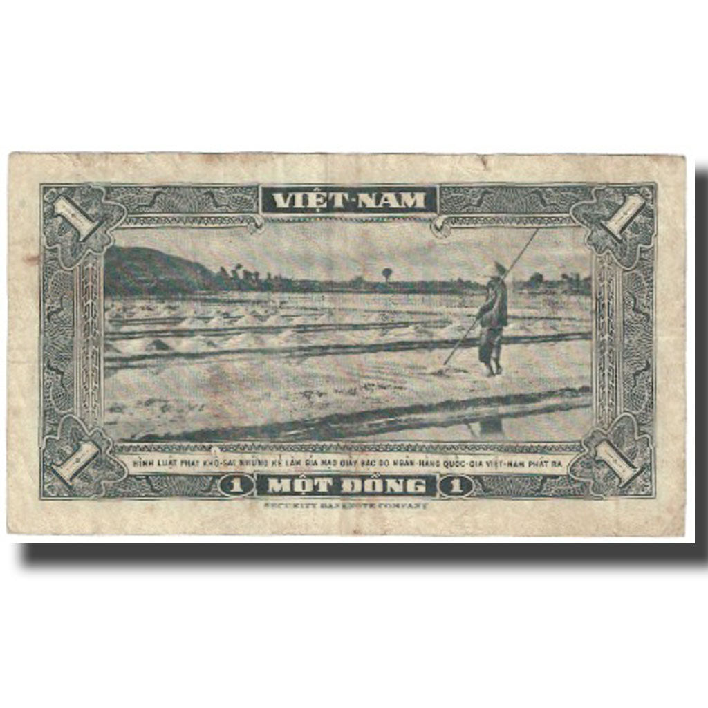 Banknote, South Viet Nam, 1 D<ox>ng, Undated (1955), KM:11a, VF(20-25)
