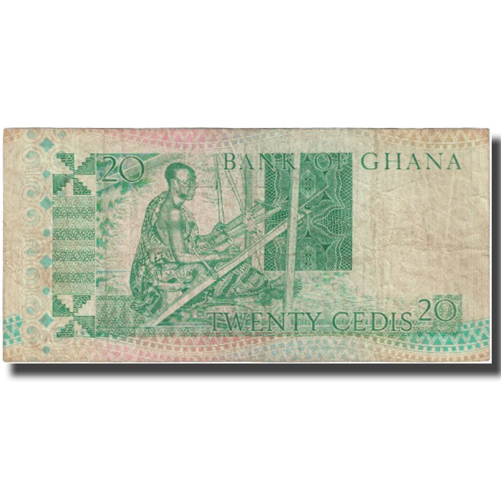 Banknote, Ghana, 20 Cedis, 1980, 1980-07-02, KM:21b, VF(20-25)