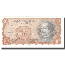 Nota, Chile, 10 Escudos, Undated (1970), KM:142, UNC(65-70)