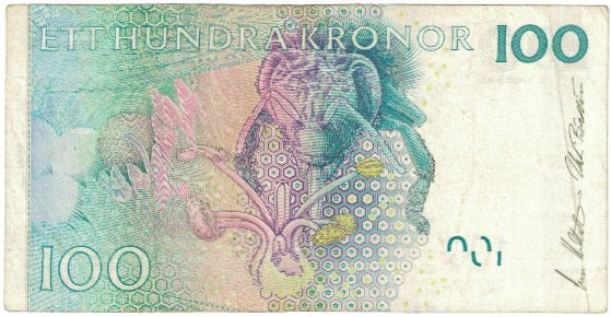 Geldschein, Schweden, 100 Kronor, Undated (2001), KM:65a, VZ
