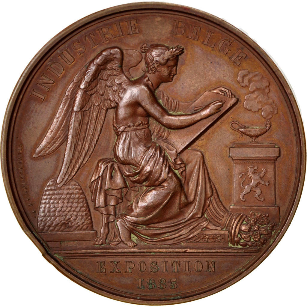 Belgium, Business & industry, Medal, 1835, AU(55-58), Bronze, 49, 55.40