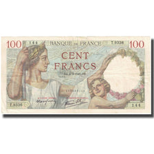 France, 100 Francs, Sully, 1940, 1940-04-04, TB, Fayette:26.26, KM:94