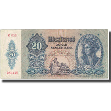 Banknote, Hungary, 20 Pengö, Undated (1941), KM:109, EF(40-45)