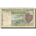 Billet, West African States, 500 Francs, Undated (1998), KM:310Ci, TB
