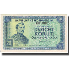Banconote, Cecoslovacchia, 20 Korun, undated (1945), KM:61a, SPL