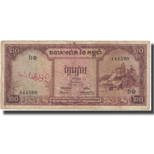 Banconote, Cambogia, 20 Riels, Undated (1956), KM:5a, B