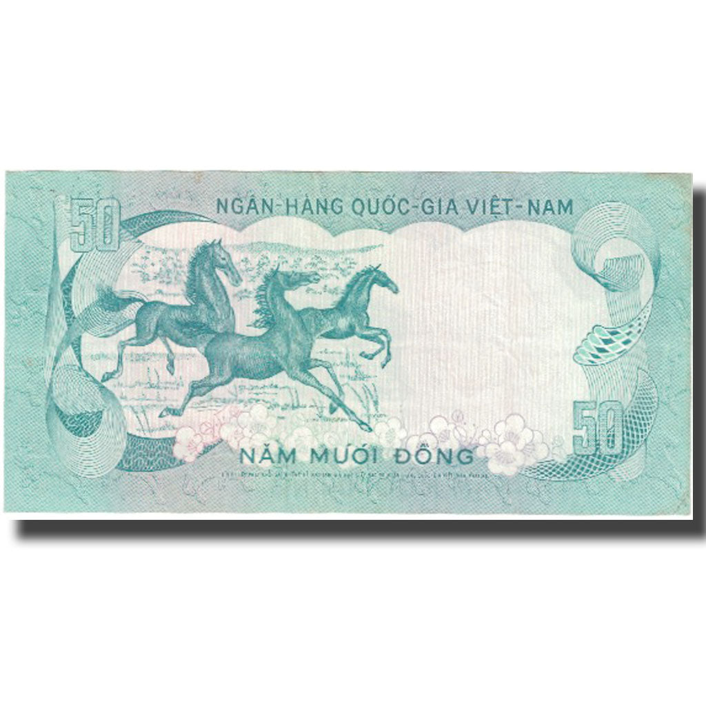 Banknote, South Viet Nam, 50 D<ox>ng, 1972, KM:30a, EF(40-45)