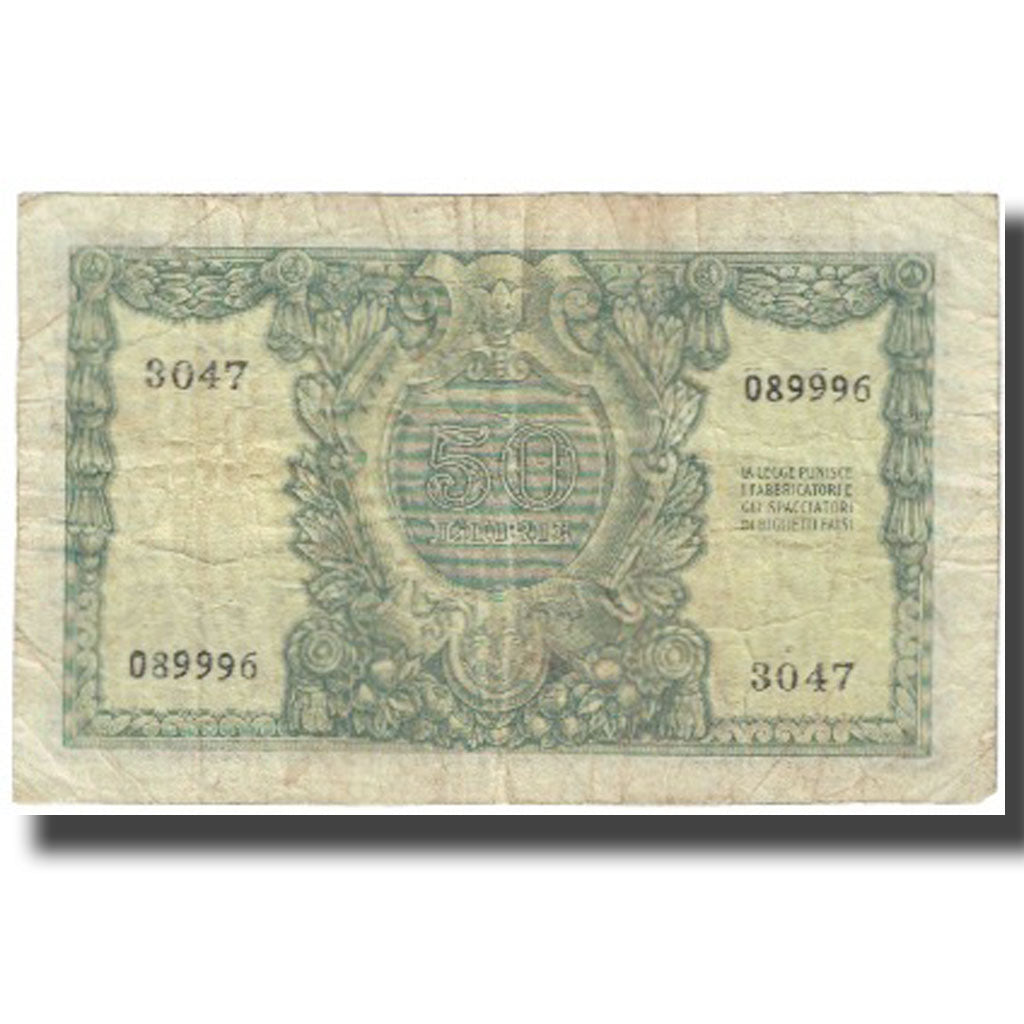 Geldschein, Italien, 50 Lire, 1951, KM:91a, S