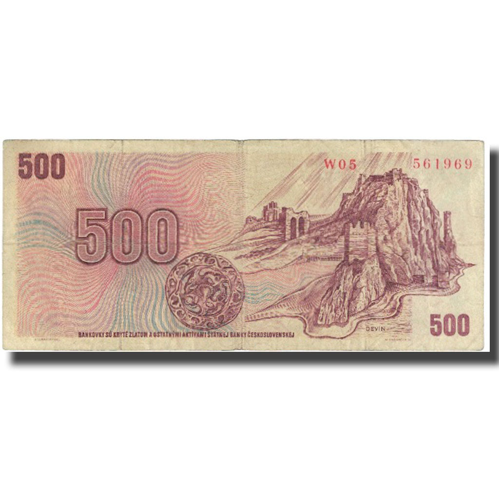 Geldschein, Tschechoslowakei, 500 Korun, 1973, KM:93, S