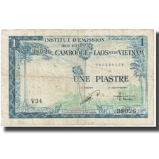 Billet, FRENCH INDO-CHINA, 1 Piastre = 1 Dong, Undated (1954), KM:105, TB