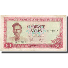 Nota, Guiné, 50 Sylis, 1980, KM:25a, AU(55-58)