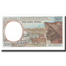 Banknote, Central African States, 500 Francs, 2000, KM:401Lg, VF(20-25)
