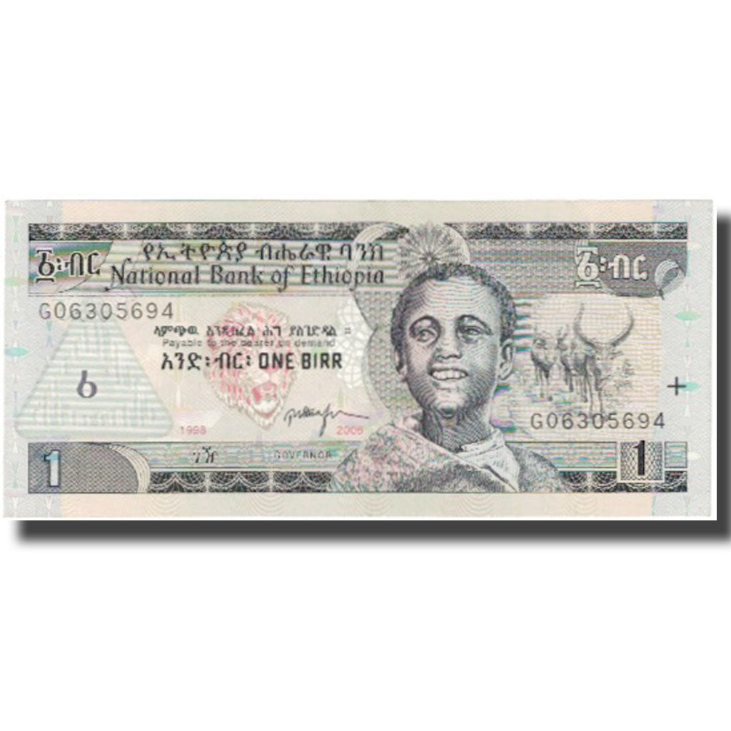 Banconote, Etiopia, 1 Birr, 1998-2006, KM:46d, BB