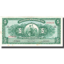 Banknote, Peru, 5 Soles De Oro, 1965, 1965-06-18, KM:83a, UNC(65-70)
