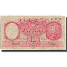 Banknote, Argentina, 10 Pesos, undated (1954-63), KM:270c, VF(20-25)