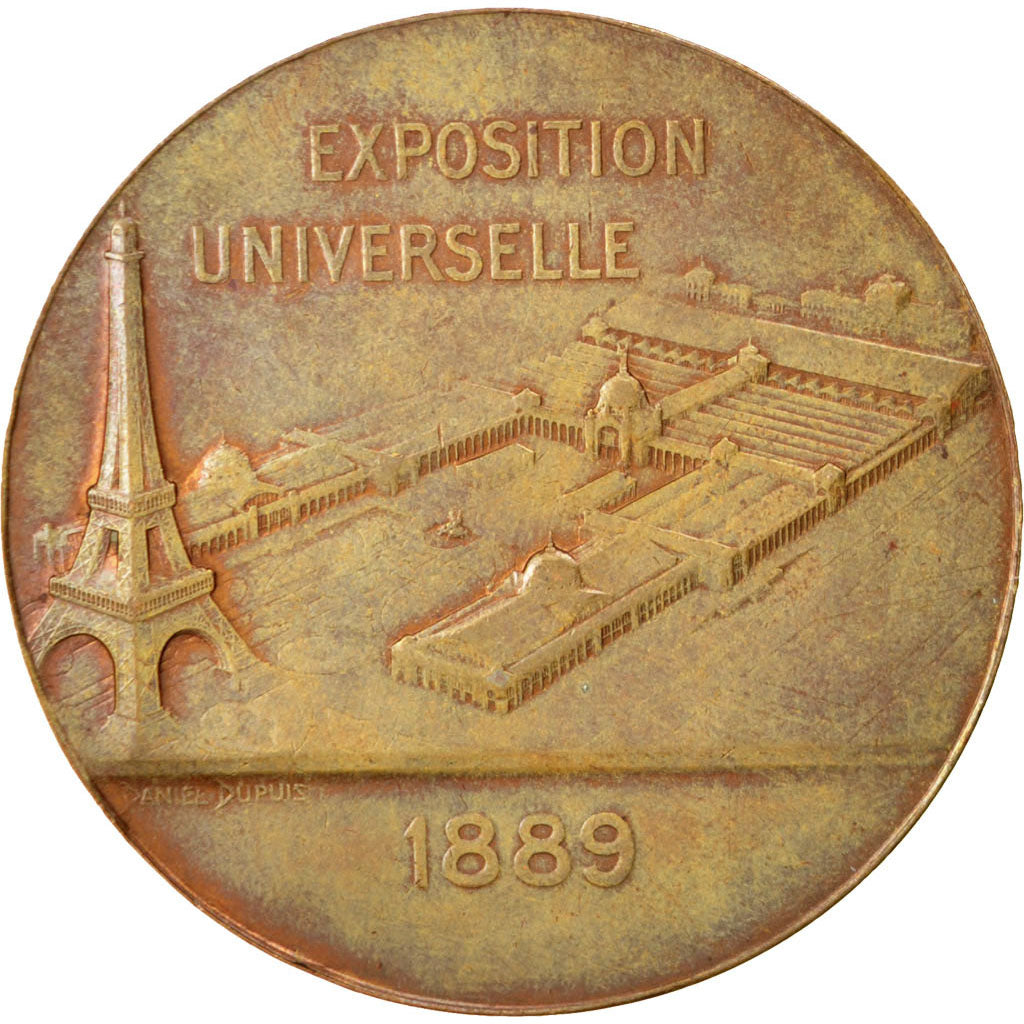FRANCE, Sciences & Technologies, French Third Republic, Medal, 1889, AU(55-58),.