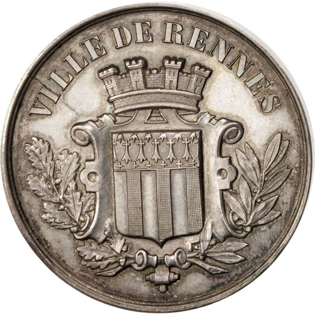 FRANCE, Arts & Culture, French Third Republic, Medal, AU(50-53), Maillechort,...