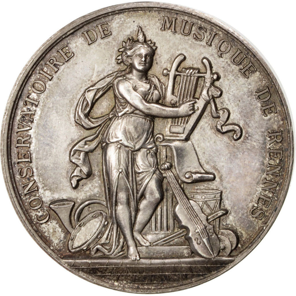FRANCE, Arts & Culture, French Third Republic, Medal, AU(50-53), Maillechort,...