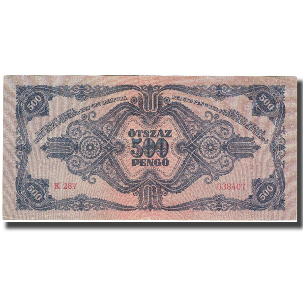 Banknot, Węgry, 500 Pengö, 1945, 1945-05-15, KM:117a, EF(40-45)