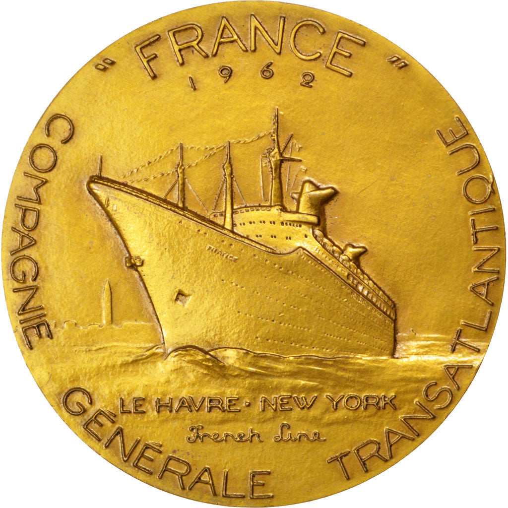 France, Medal, French Fifth Republic, Shipping, 1962, SUP, Bronze