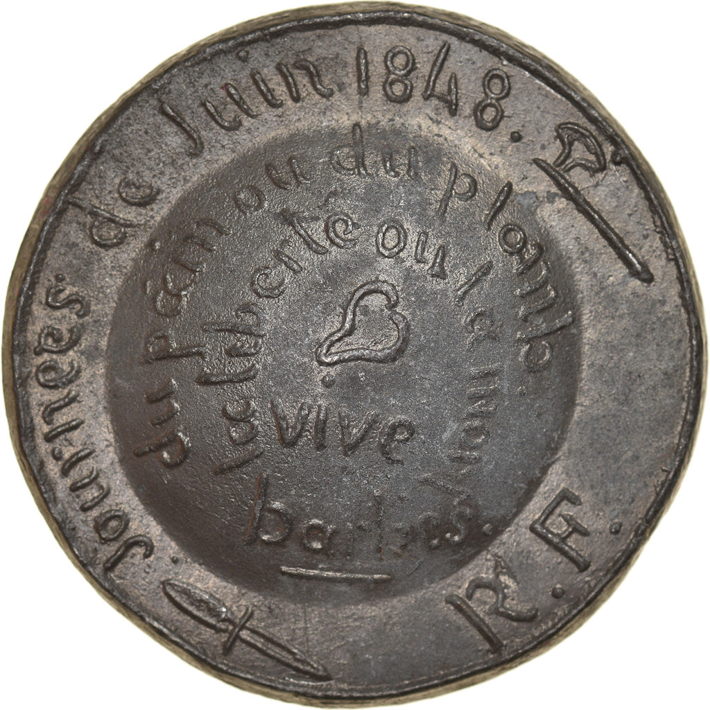 França, Medal, IIe République, Journées de Juin, Vive Barbès, História