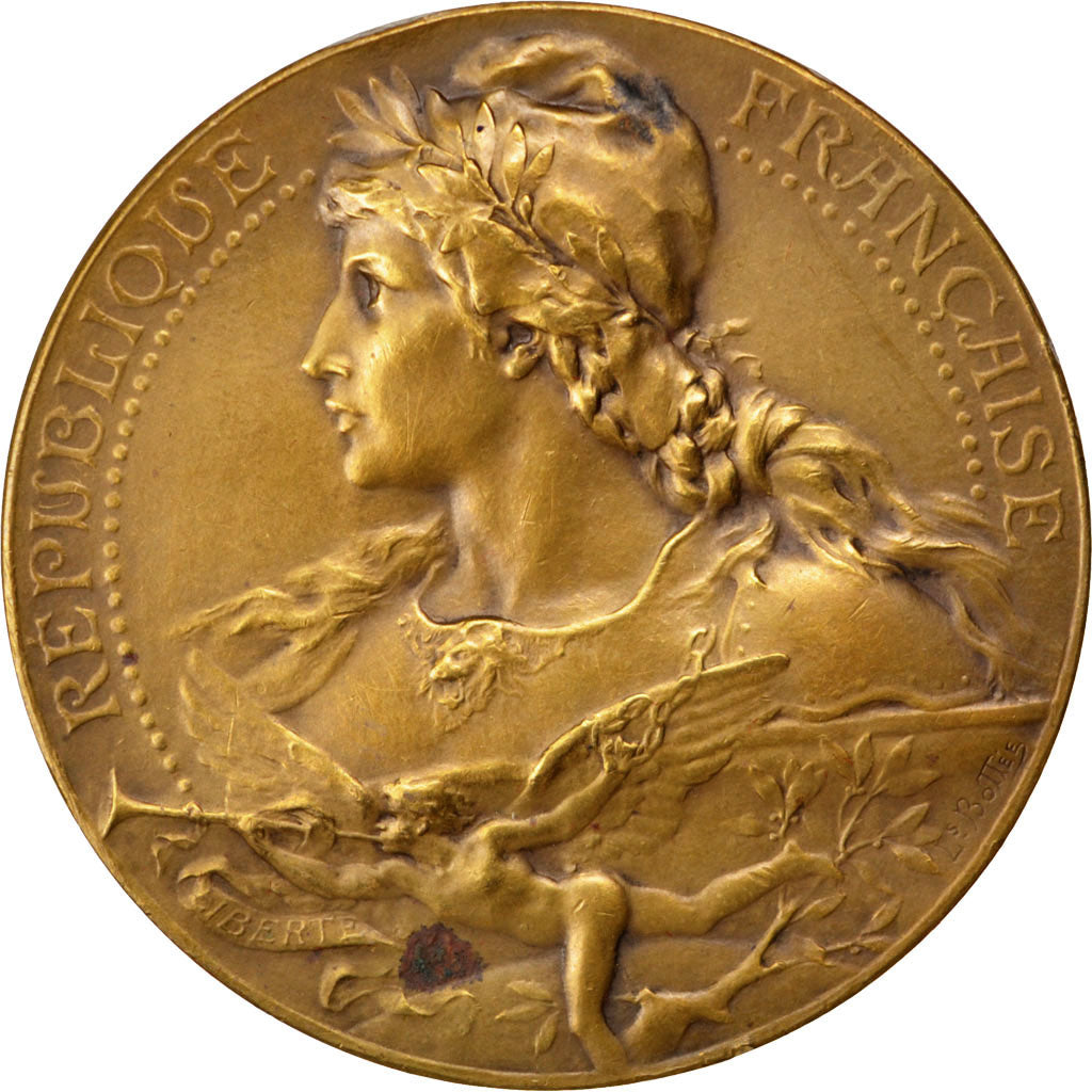 France, Medal, French Third Republic, Fauna, Bottée, AU(55-58), Bronze