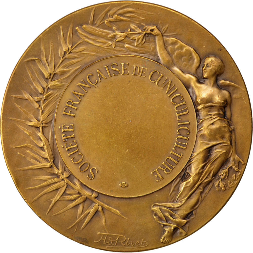 France, Medal, French Third Republic, Fauna, Bottée, AU(55-58), Bronze