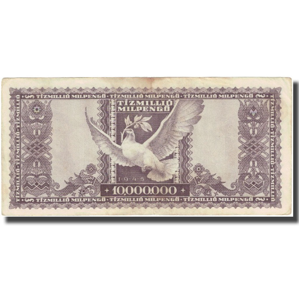 Banknote, Hungary, 10 Million Milpengö, 1946, 1946-03-18, KM:129, VG(8-10)