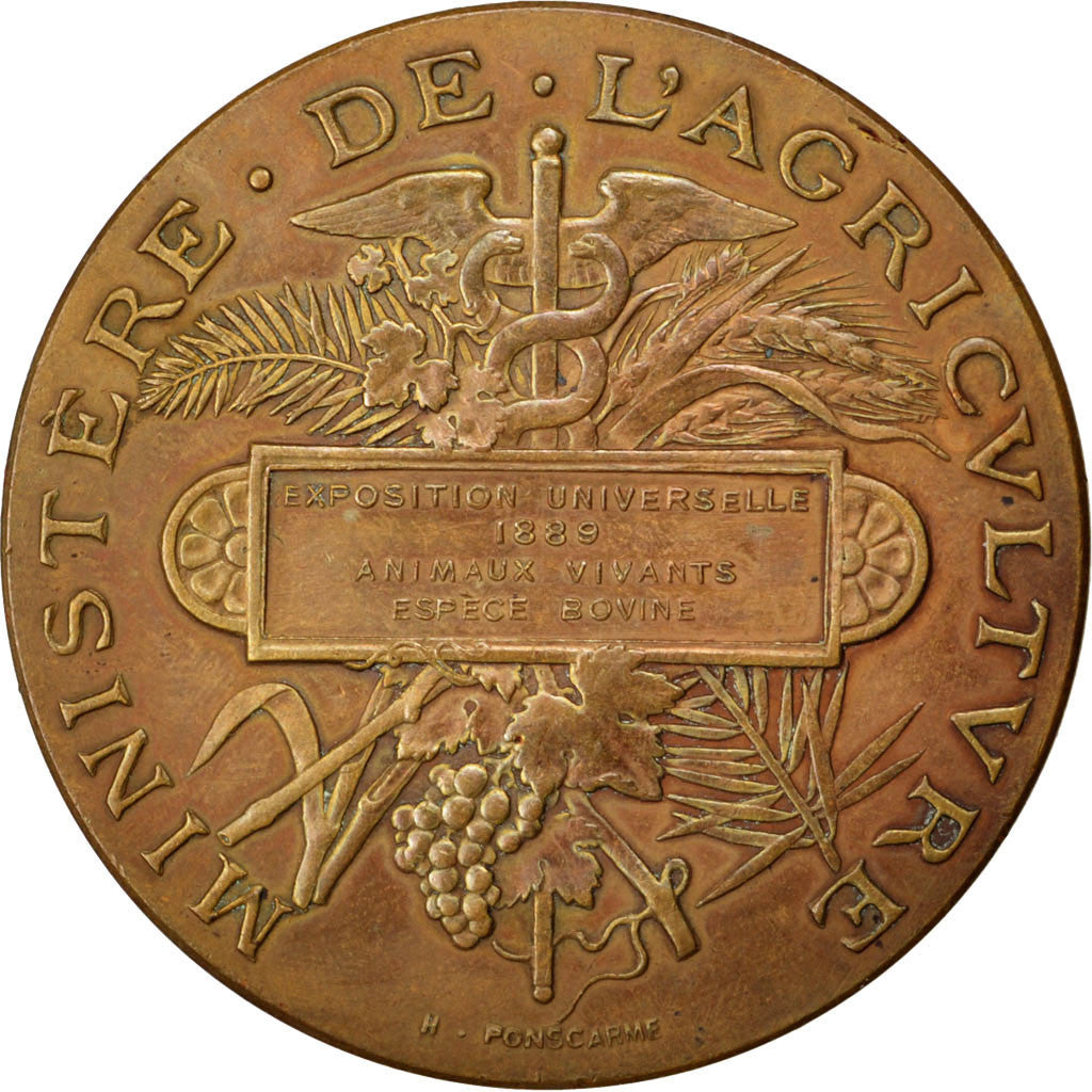 FRANCE, Business & industry, French Third Republic, Medal, 1889, AU(50-53),...