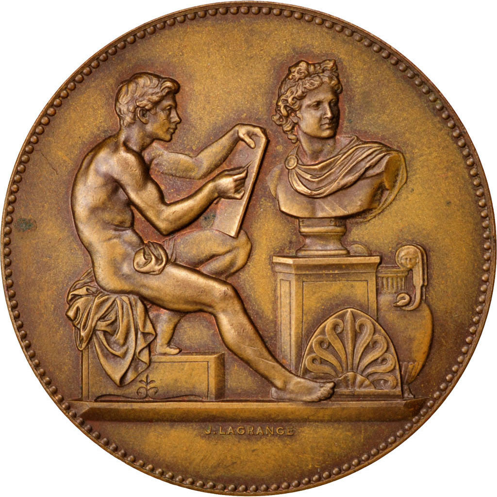 France, Medal, French Third Republic, Arts & Culture, 1890, Lagrange, SUP