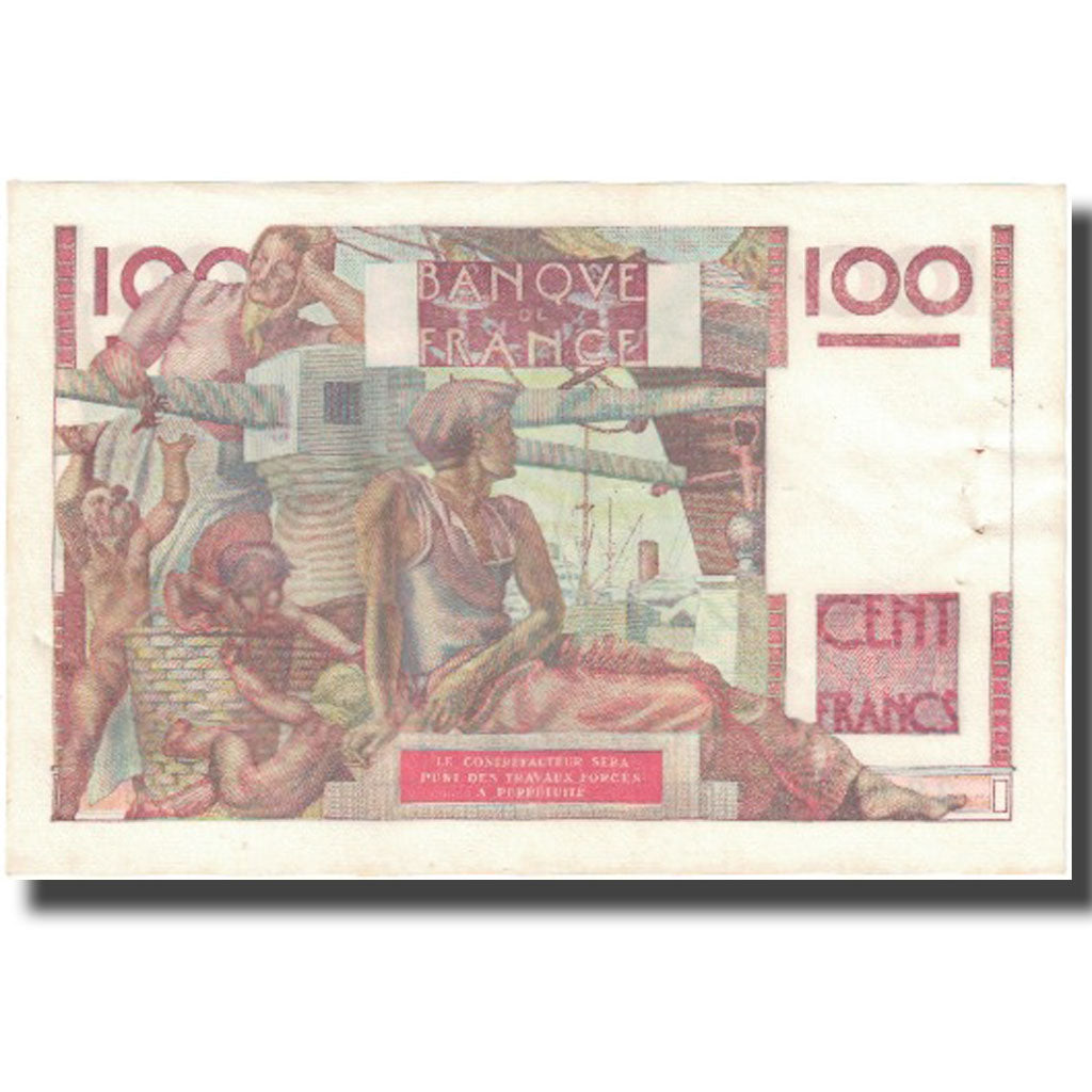 Francja, 100 Francs, Jeune Paysan, 1948, 1948-04-29, AU(55-58), Fayette:28.18