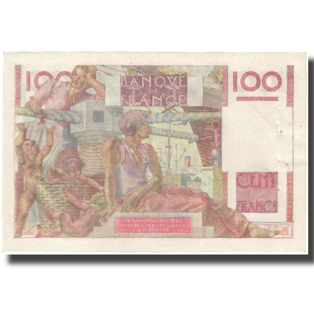 Francia, 100 Francs, Jeune Paysan, 1947, 1947-07-17, SPL-, Fayette:28.15